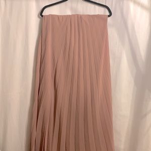 Dusty rose long skirt size small